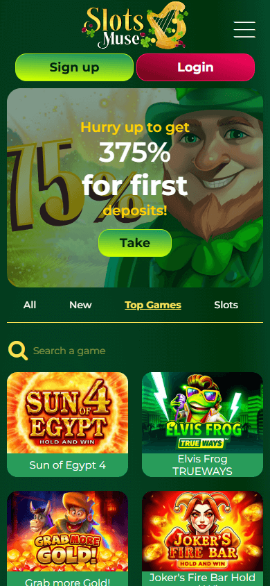 SlotsMuse Casino Mobile screenshot